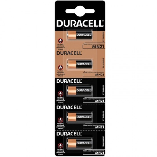 DURACELL LİTYUM MN21 PİL 5Lİ PAKET (ALARM PİLİ 23A) (81)