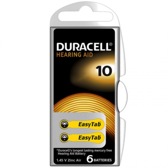 DURACELL 10 NO KULAKLIK PİLİ 6LI PAKET (81)