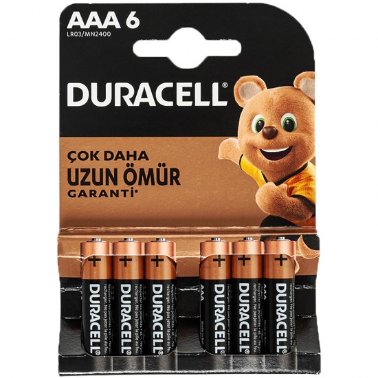 DURACELL AAA İNCE PİL (6LI) PAKET FİYAT (81)