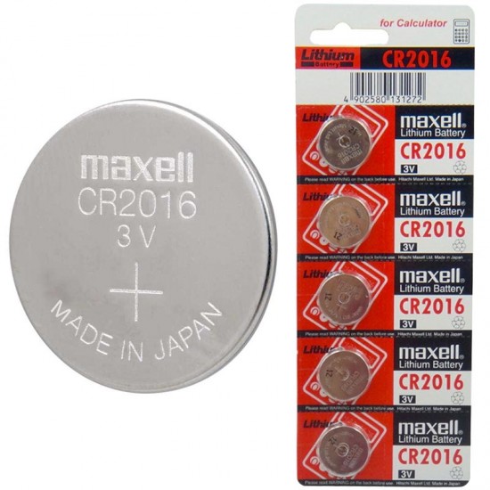 MAXELL CR2016 3V LITYUM PARA PİL 5Lİ PAKET (81)