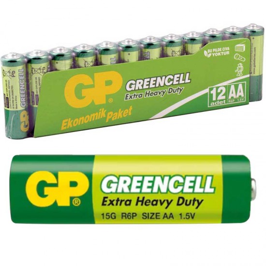 GP 15G-GREENCELL 12Lİ PAKET KALEM PİL (12Lİ FİYAT)  GP 15G-2VS12 (81)