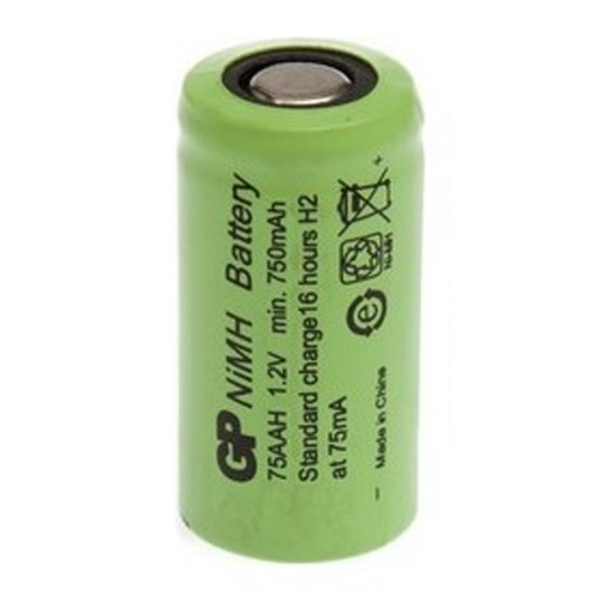 GP 75AAH 1.2V 750 MAH 2/3AA NI-MH DÜZ KAFA PİL (81)