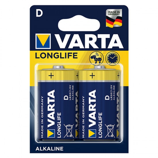 VARTA LONGLIFE POWER ALKALİN BÜYÜK BOY D PİL 2Lİ PAKET FİYAT (81)