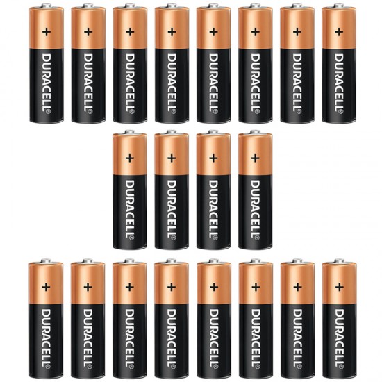 DURACELL LR6/MN1500 1.5V ALKALİN AA KALEM PİL 20Lİ KARTELA PAKET FİYAT (2Lİ YIRTMALI) (81)