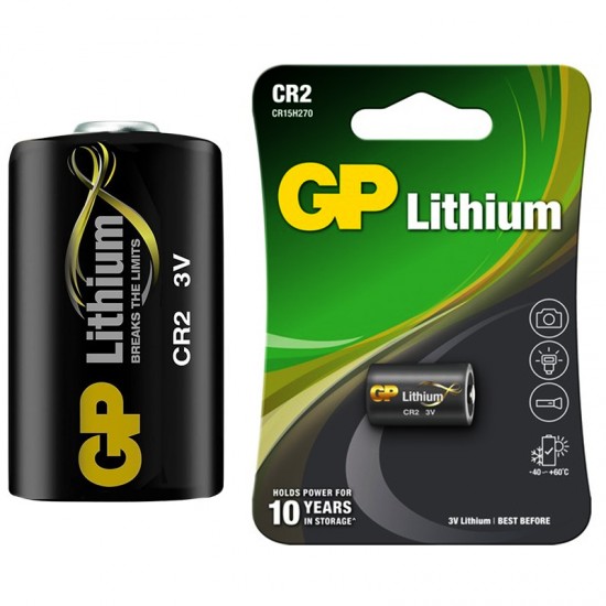 GP CR2 3 VOLT LİTHİUM FOT.MAK. PİLİ (CR2E-2UE1) (81)