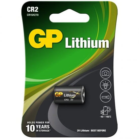 GP CR2 3 VOLT LİTHİUM FOT.MAK. PİLİ (CR2E-2UE1) (81)