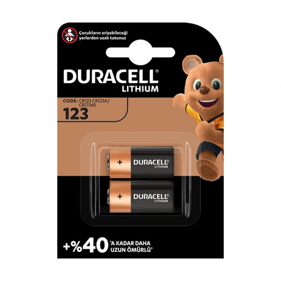 DURACELL CR123A 3V LİTYUM PİL 2Lİ PAKET FİYAT (81)