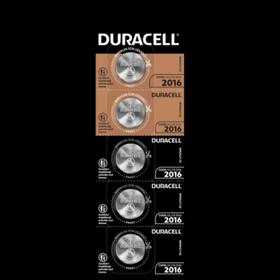 DURACELL 2016 PARA PİLİ 5Lİ KART (K246)