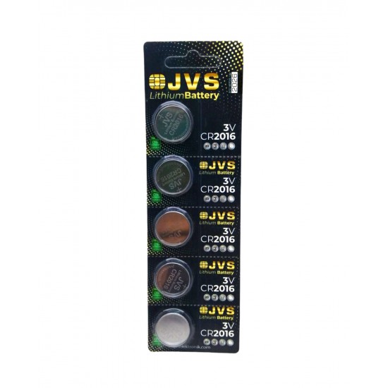 JVS CR2016 3V PARA PİLİ 5Lİ KART (K246)