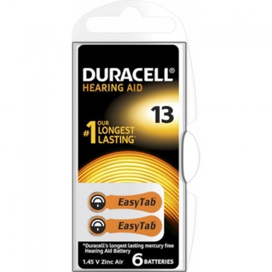 DURACELL 13 İŞİTME CİHAZI KULAK PİLİ 6 ADET  KUTU (K246)