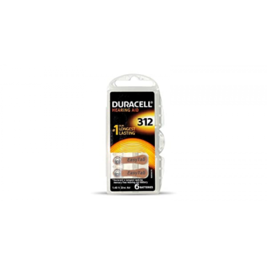 DURACELL 312 İŞİTME CİHAZ KULAK PİLİ 6 ADET  KUTU (K246)