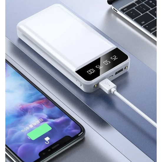 Power Bank 30000 mAh harici pil, taşınabilir şarj cihazı