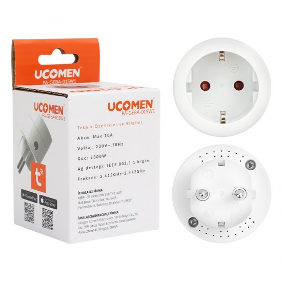 UCOMEN PA-GEBA-01SW 10 AMPER WİFİ TUYA DESTEKLİ AKILLI PRİZ (81)