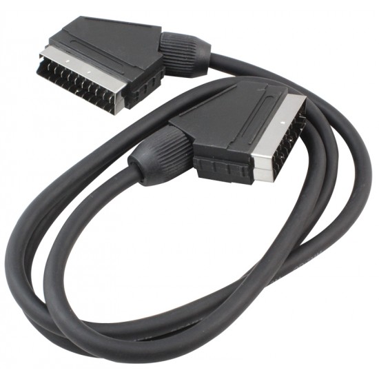 SCART SCART KABLO 3 METRE 7 MM SİYAH POŞETLİ (81)