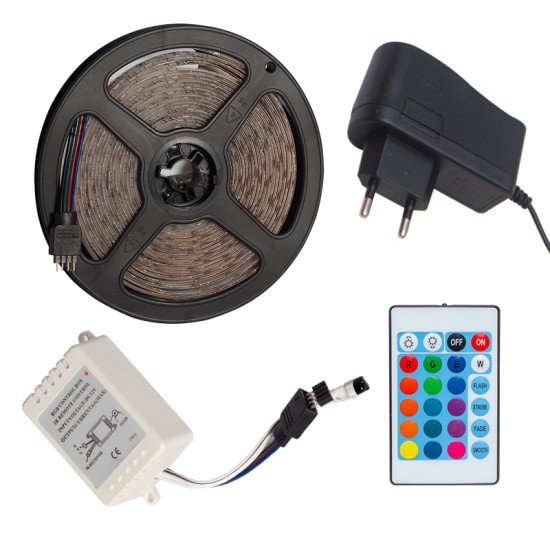 OM-7 SİLİKONLU 5 METRE RGB ŞERİT LED ANİMASYON DEVRELİ + ADAPTÖR SET (81)