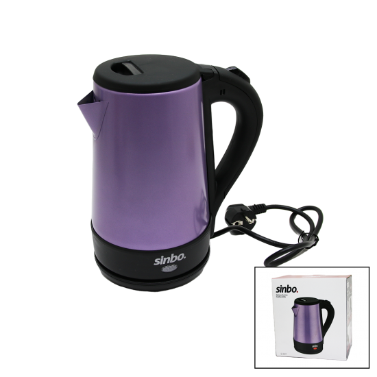 SİNBO-8017 MOR RENK ÇELİK KETTLE SU ISITICISI 1.5LT - 2200W (81)