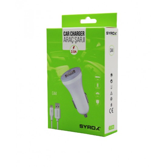 MICRO USB SET 2.0A SAMSUNG MİKRO OTO ARAÇ ŞARJ ALETİ C44 (81)