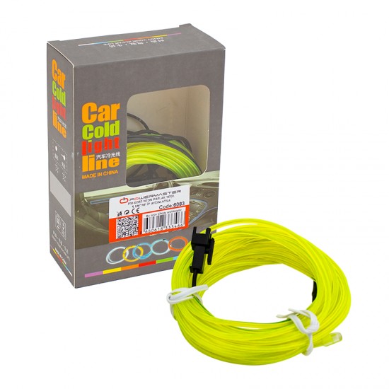 NEON PARLAK (FLORASAN) YEŞİL 5 METRE İP AYDINLATMA 5 V USB ADAPTÖRLÜ (81)