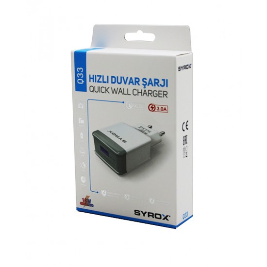 USB HIZLI EV ŞARJ ADAPTÖR BAŞLIK 18W (81)