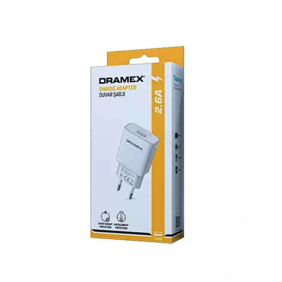 ,CHARGE ADAPTER D26B USB TEK BAŞLIK EV ŞARJI 2.6A (81)