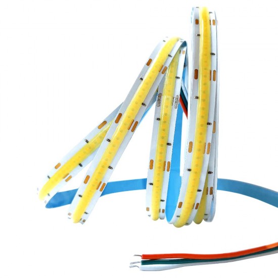 YEŞİL 5 METRE 12V COB ŞERİT LED STRIP 200 LED 3000K FOSFORLU (81)