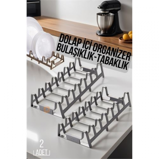 Transformacion 2 li Dolap İçi Tencere Kapak Ve Tabak Düzenleyici Kurutmalık Organizer 719447