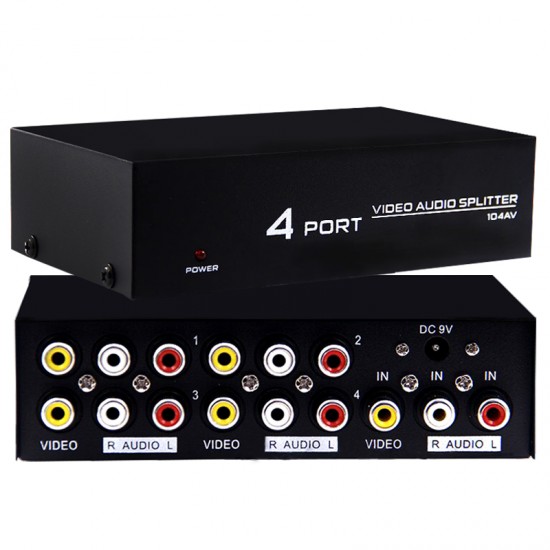 4 PORT VIDEO AUDIO SPLITTER DAĞITICI (81)