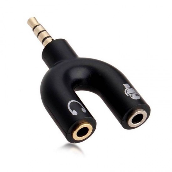 3.5 MM STEREO ERKEK KULAKLIK + HOPARLÖR DİŞİ ÇOKLAYICI JACK (81)