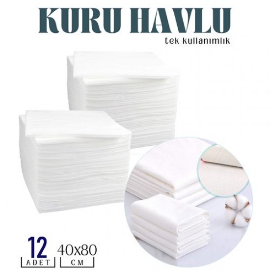 TransForMacion Tek Kullanımlık Kuru Havlu Çok Amaçlı 40X80 CM 12 Adet  718430