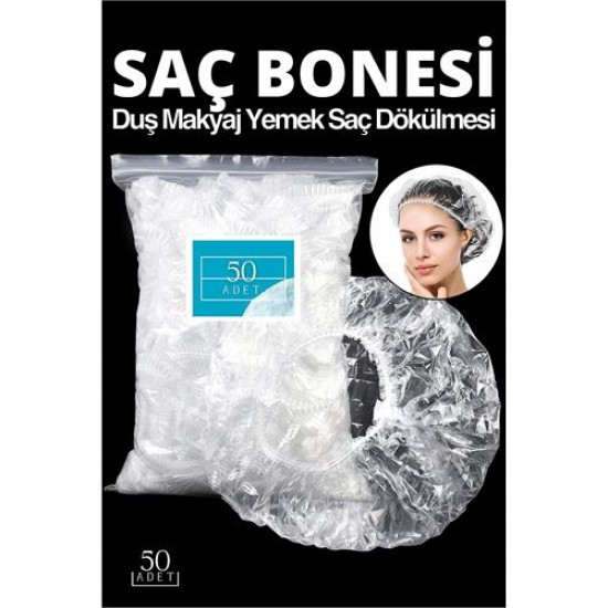 TransForMacion Duş Makyaj Yemek Saç Dökülmesi Bonesi 50 Adet Noble  718848