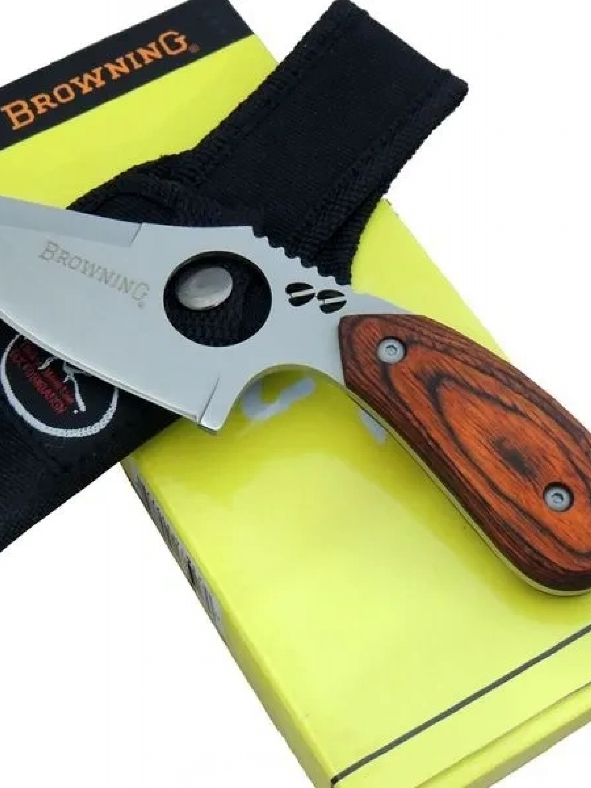 087 Yüzme Kamp Bıçak 16 Cm - Ahşap Sap, Özel Kılıflı