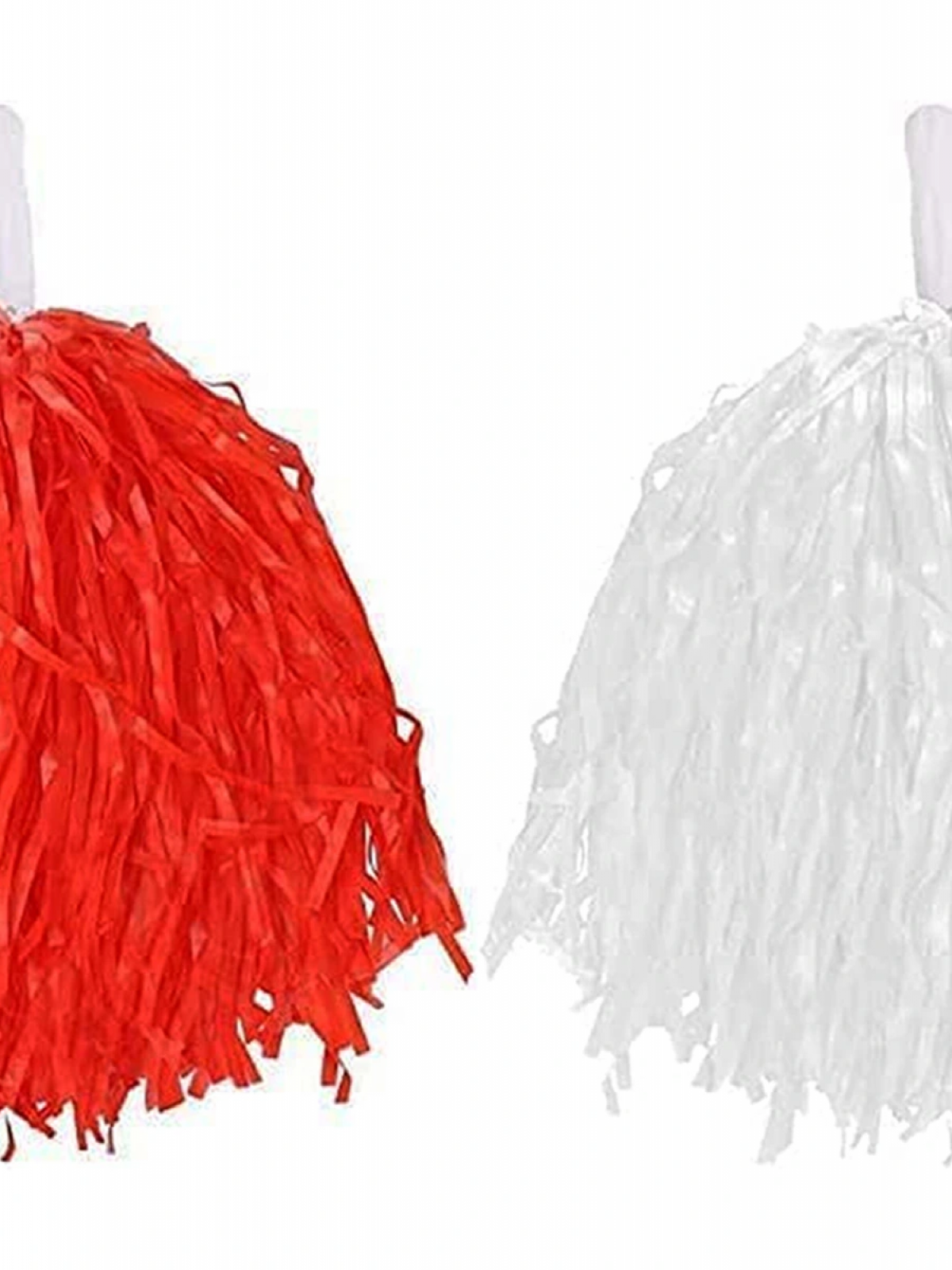 1 Çift Kırmızı Beyaz Renklerde 23 Nisan Gösteri Ponponu