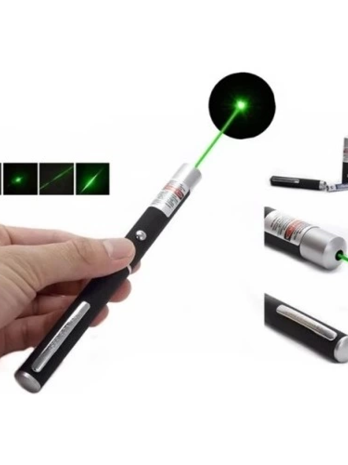 10 Km Menzilli Tek Başlıklı Pilli Yeşil Lazer Uzun Menzil Kutulu Siyah