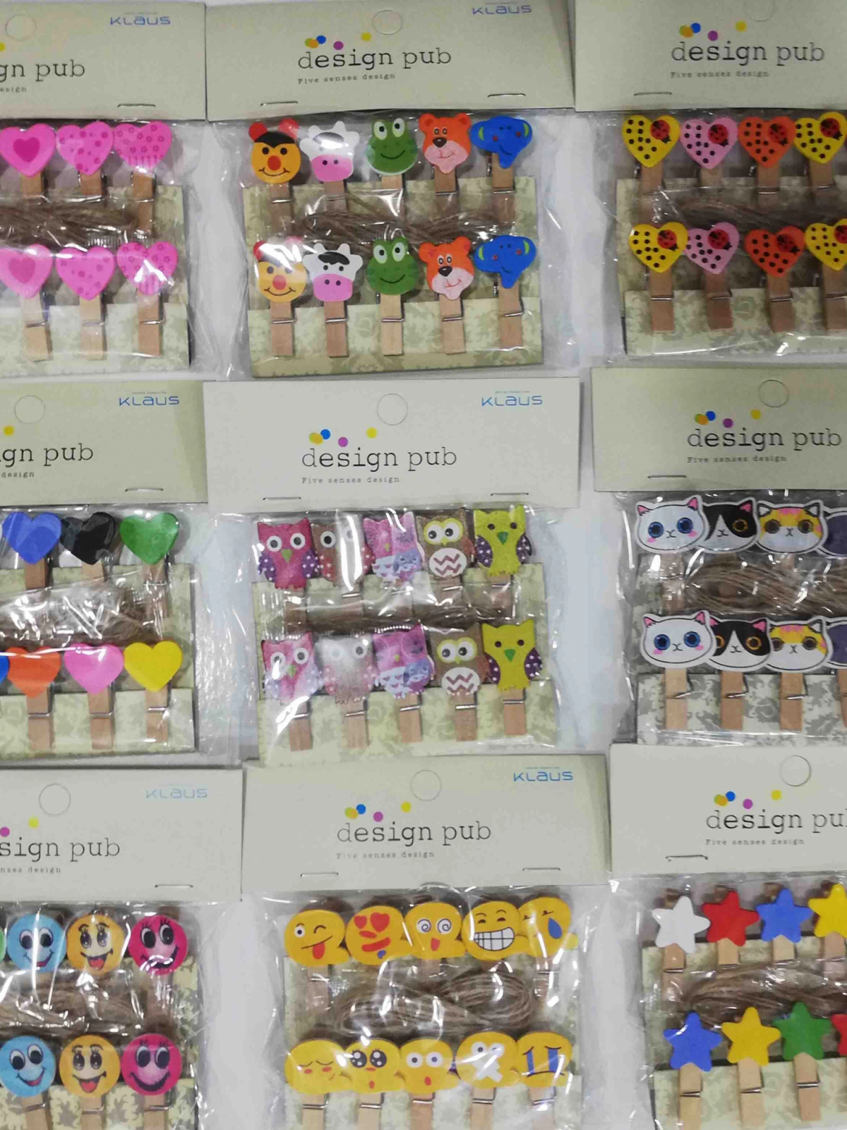 10'lu Şekilli Ahşap Mandallar 3.5cm (10'lu Set-10 Paket)