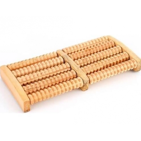10 Silindirli Ahşap Ayak Masaj Aleti Mz-511