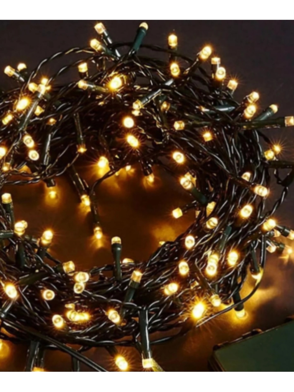 10m 100 Led Boncuk Lamba Gün Işığı Siyah Kablo Mz-18-4