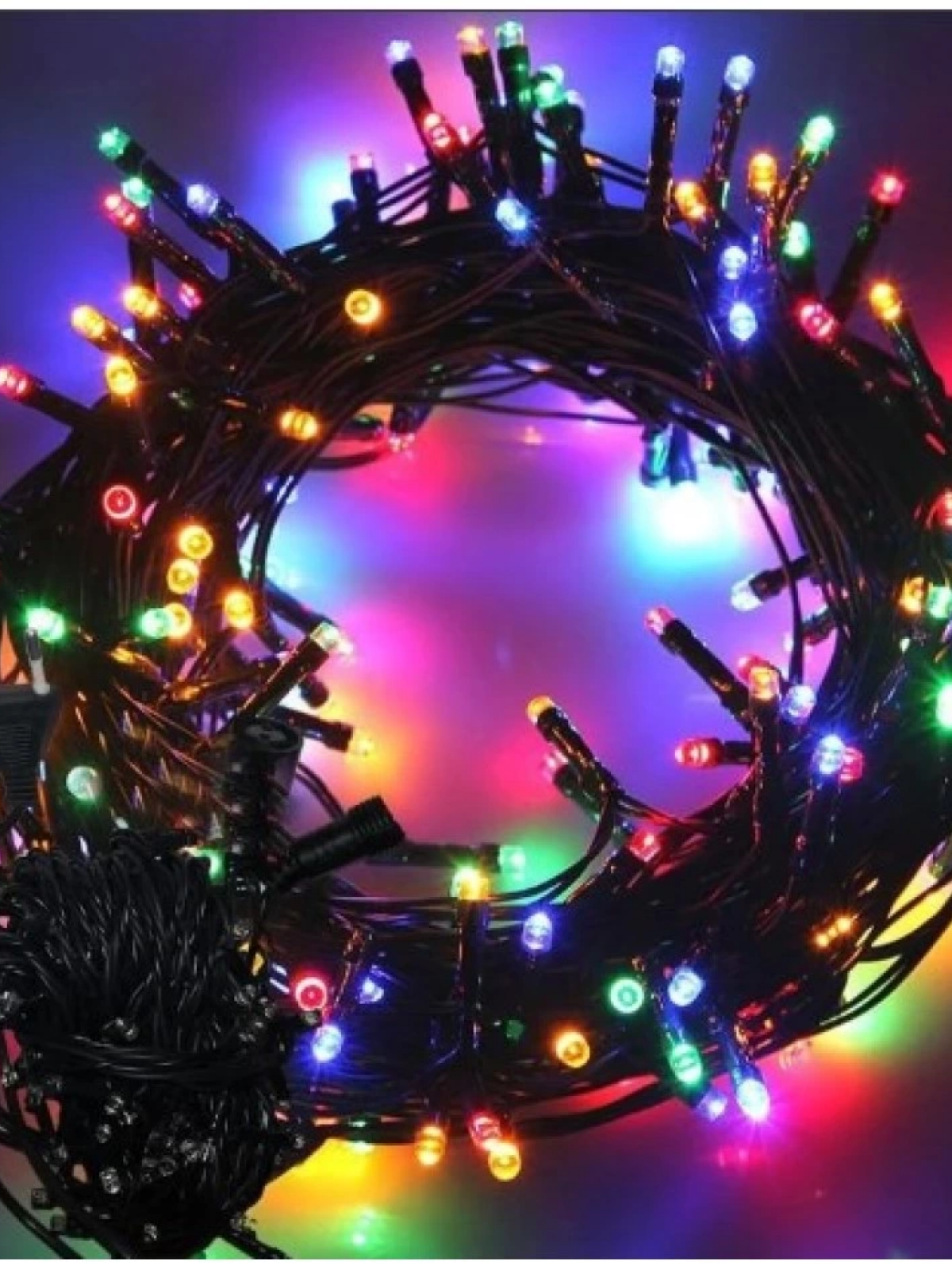 10m 100 Led Boncuk Lamba Rgb Işık Siyah Kablo Mz-18-10