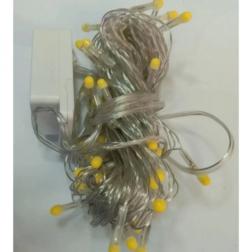 10m 100 Led Damla Uçlu Led Işık Beyaz Işık Şeffaf Kablo