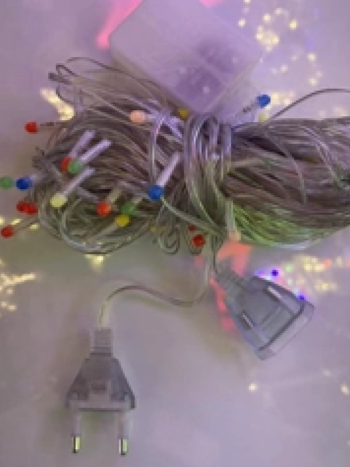 10m 100 Led Damla Uçlu Led Işık Mavi Işık Şeffaf Kablo Mzxx3-13