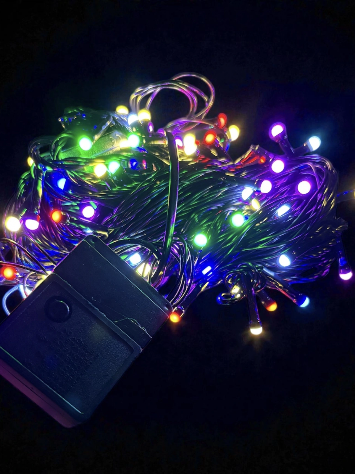 10m 100 Led Damla Uçlu Rgb Işık Siyah Kablo Mz-17-2