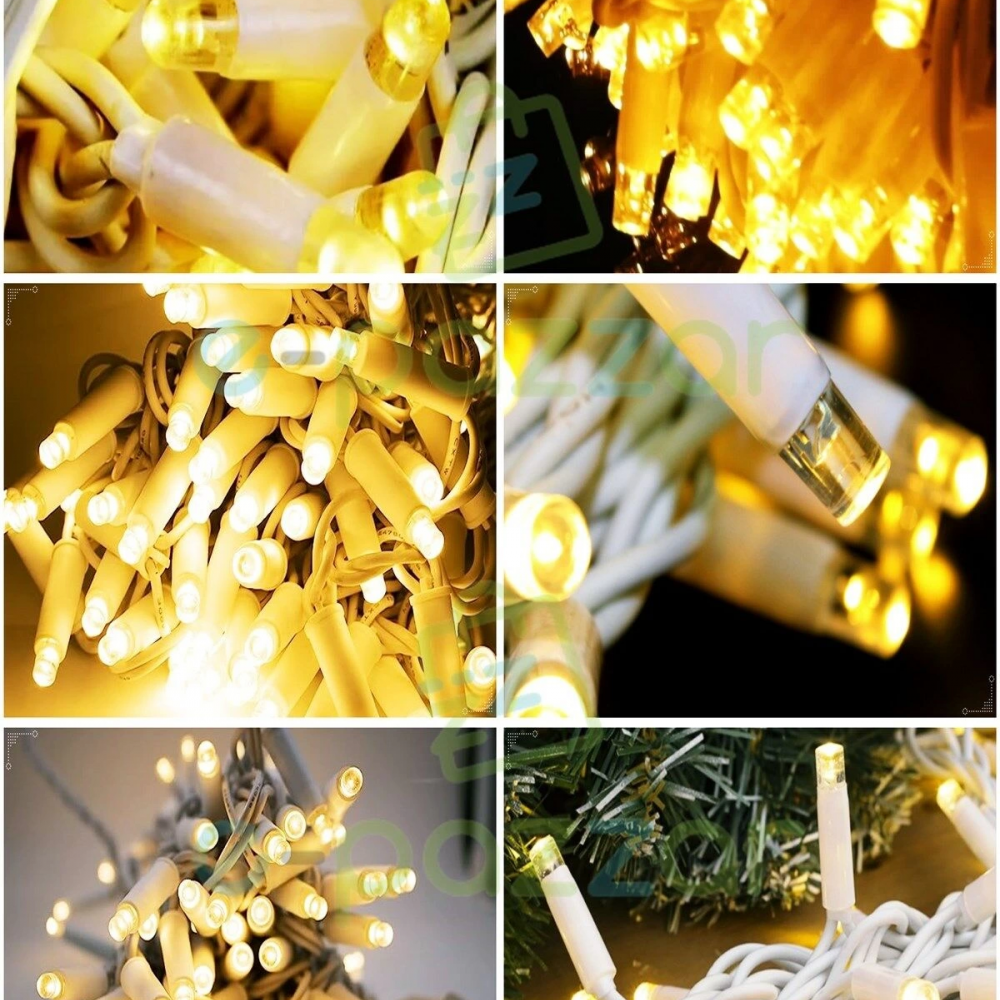 10m 100 Led Ip65 Dış Mekan Led Işık Beyaz Kablo