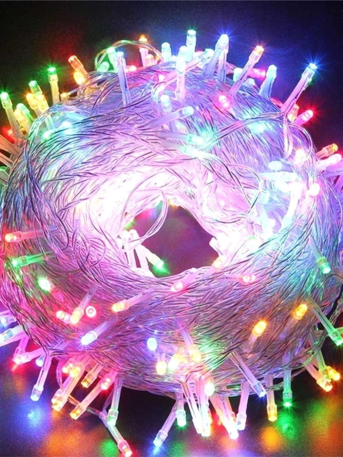 10m 60 Led Rgb 2 Kademeli Şeffaf Kablo Pilli Mz-323