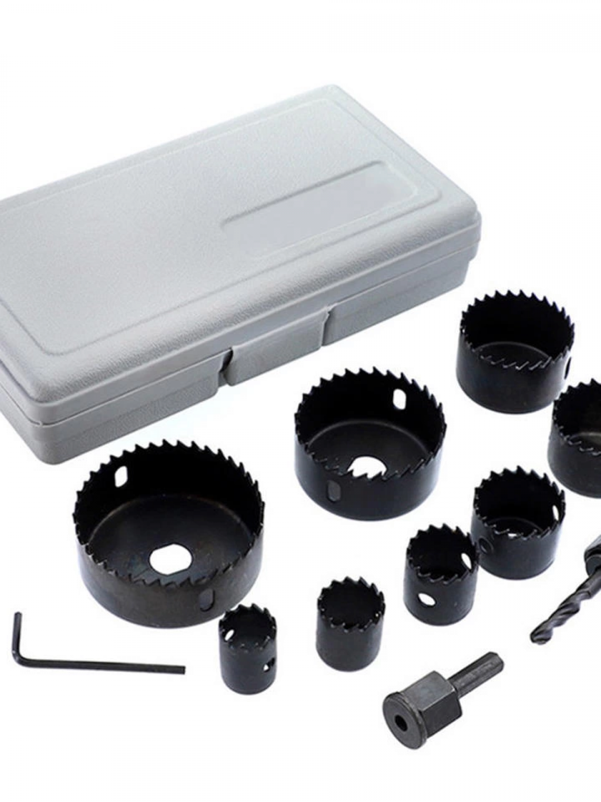 11 Parça Panç Seti Ağaç Kesme Testere Matkap Ucu Takımı Alçıpan Tavan Kesme