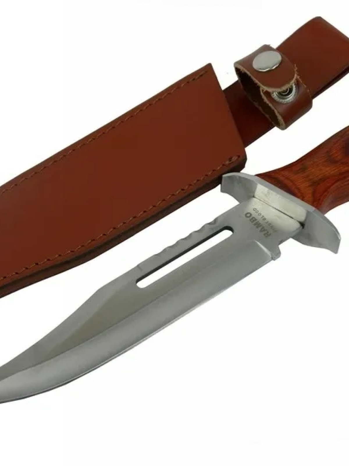 111 Rambo Bıçağı 32 Cm - Ahşap Metal Saplı, Perçinli