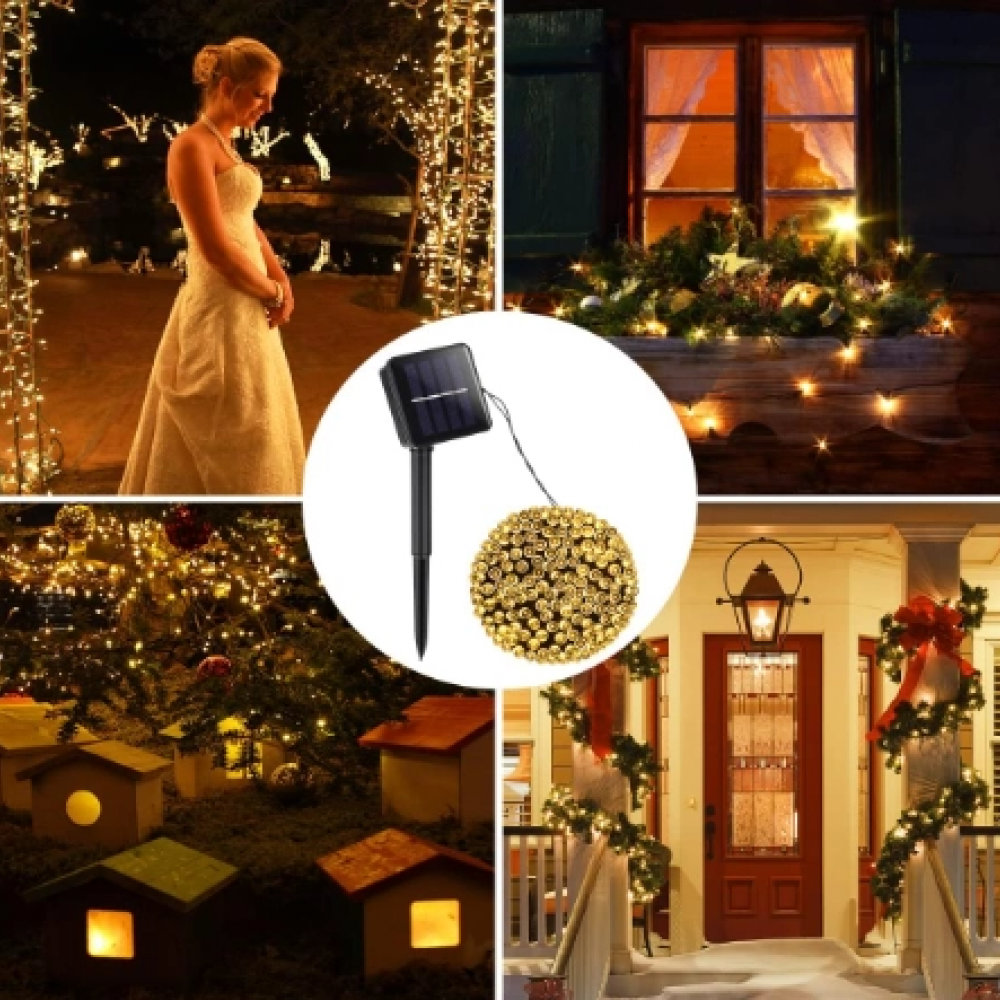 11m 100 Led Gün Işığı Solar Mz-66 Ve Mz-321