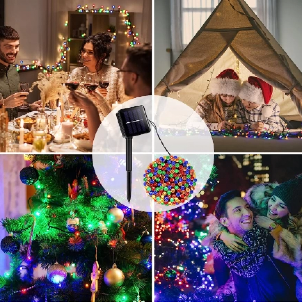 11m 100 Led Rgb Solar Mz-322