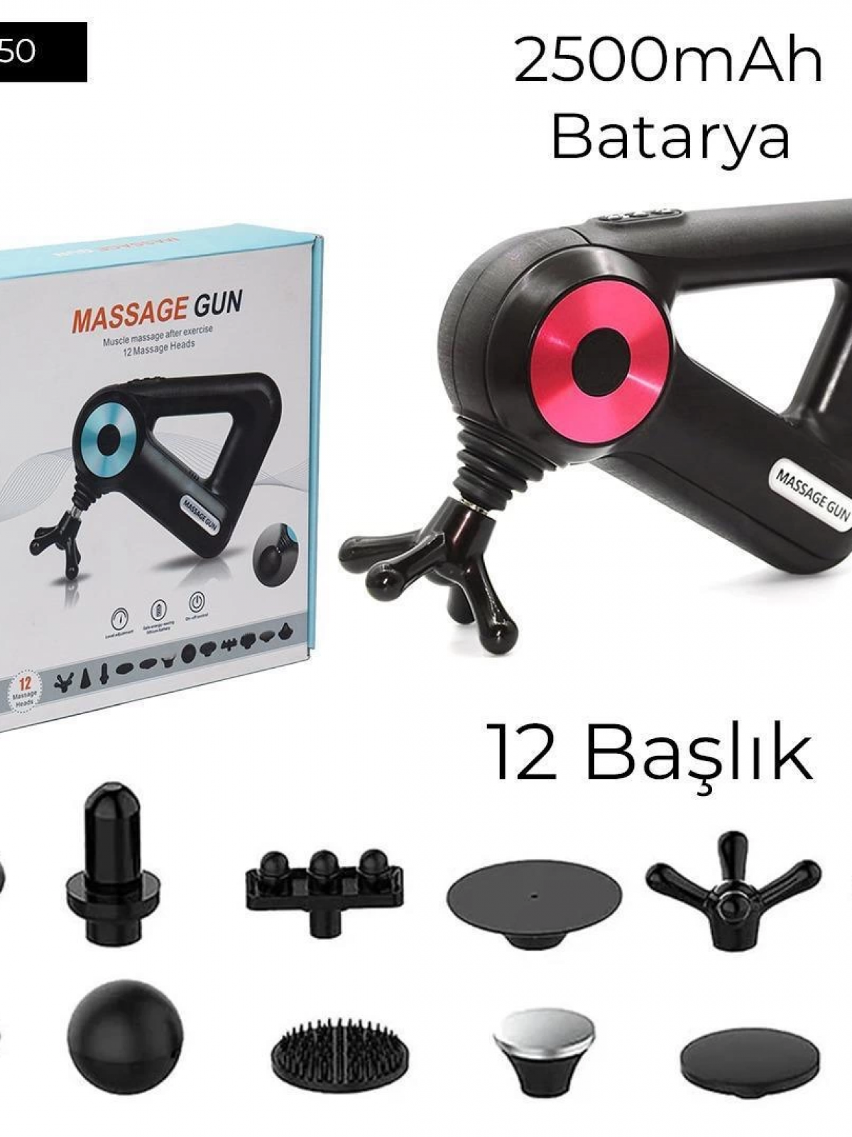 12 Başlıklı Masaj Aleti