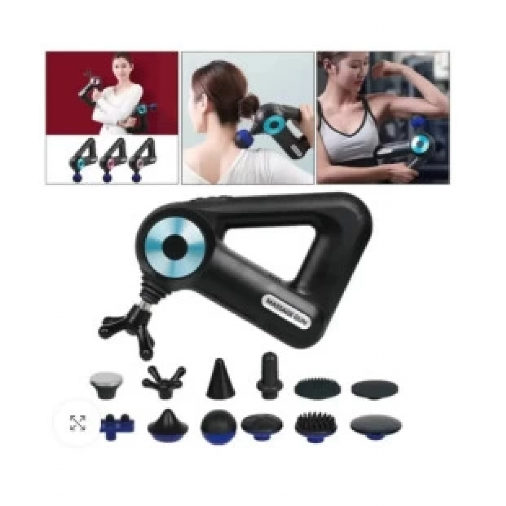 12 Başlıklı Profesyonel Masaj Sı Sporcu Masaj Aleti Seti  6 Hızlı Şarjlı Masaj