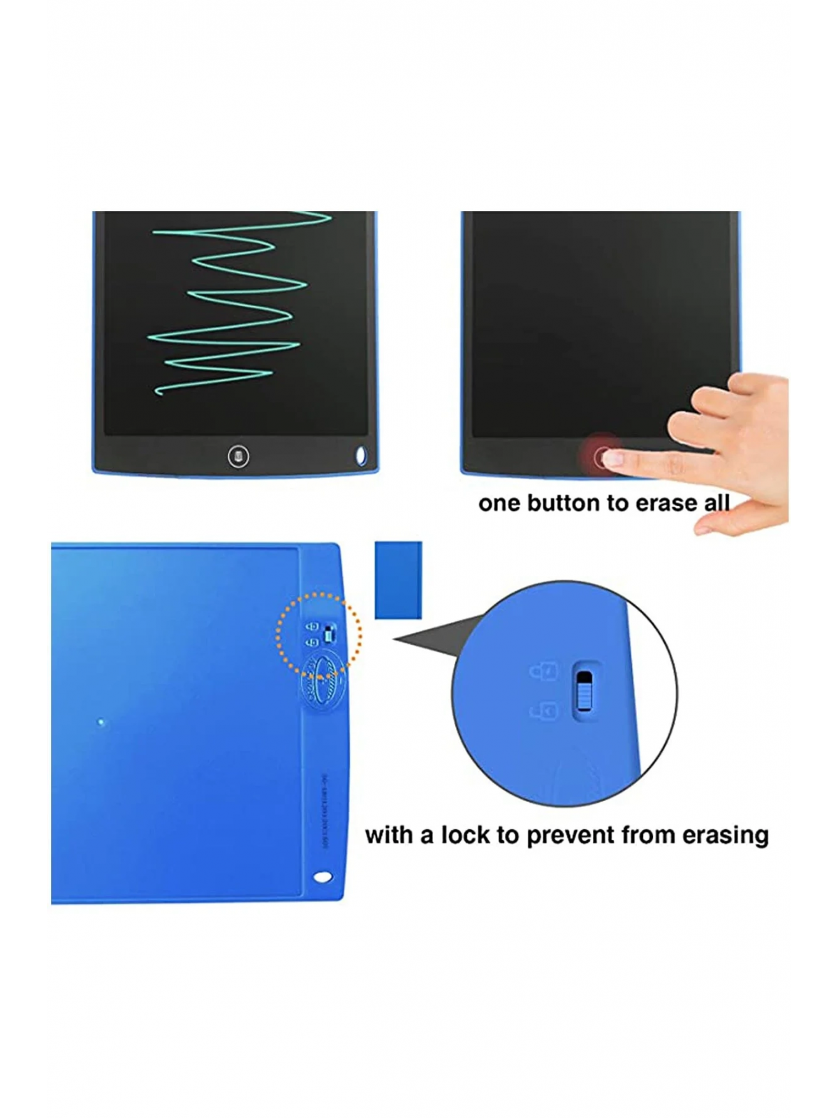 12 Inc Writing Lcd Grafik Dijital Kalemli Çizim Tableti Yazı Tahta Not Yazma Eğitim Tableti