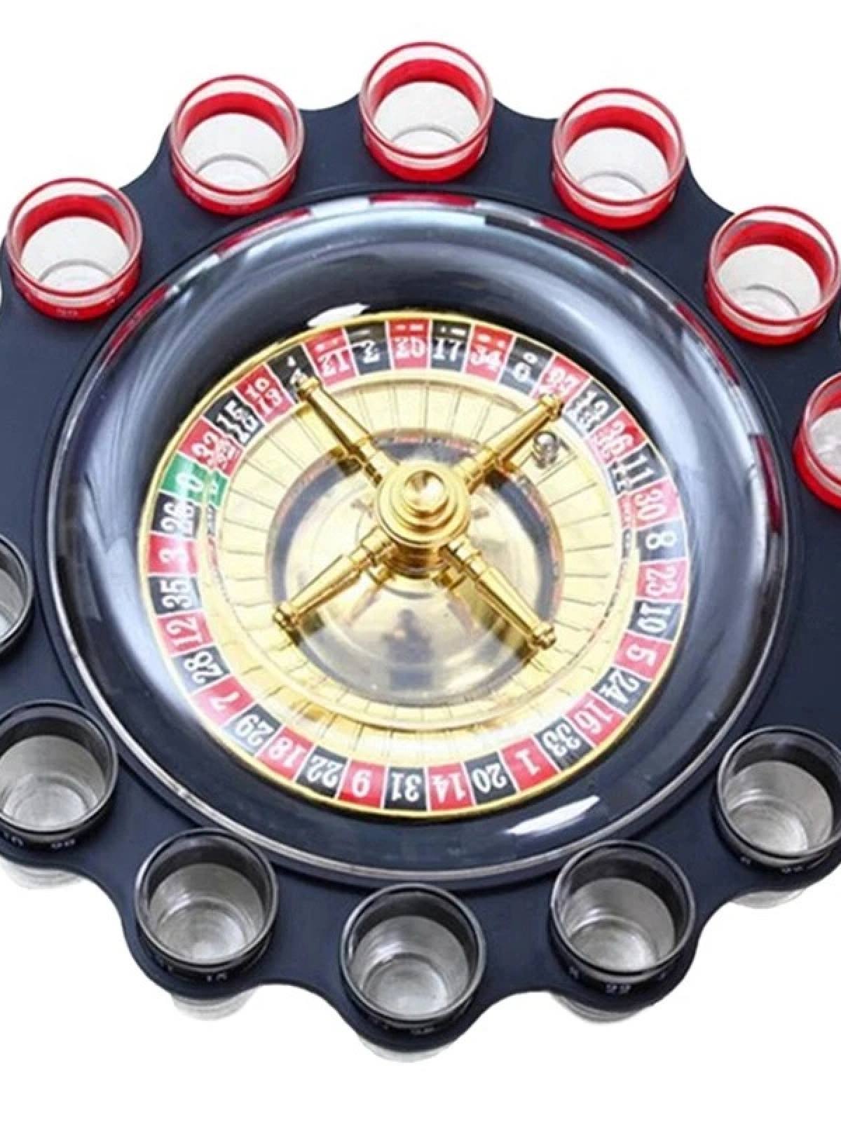 12'li Shot Bardaklı Rulet Oyunu Siyah Alk2547